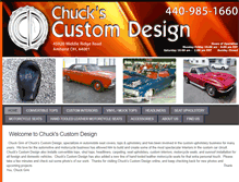 Tablet Screenshot of chuckscustomdesign.com